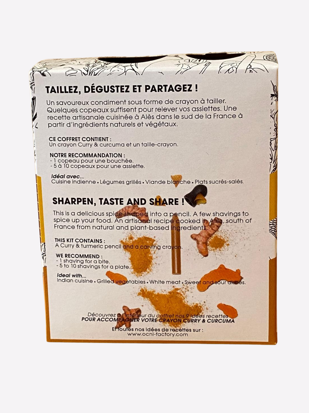 Crayon d'assaisonnement Curry & Curcuma