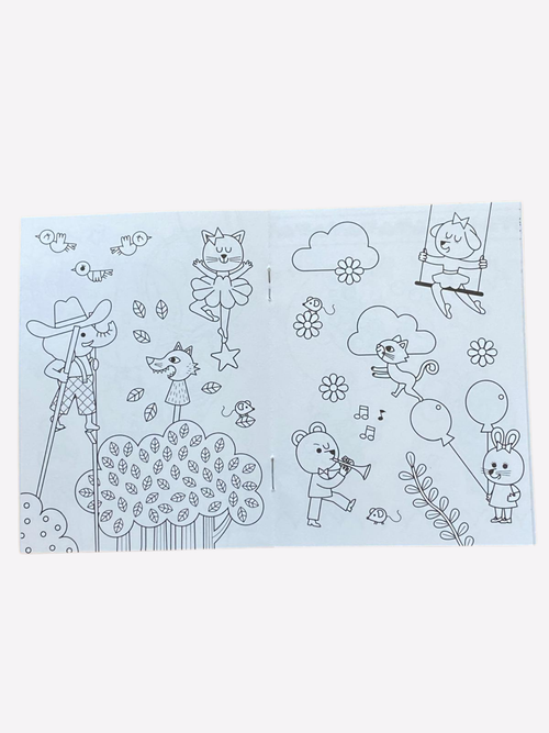 Cahier de Coloriages - Tous en scène