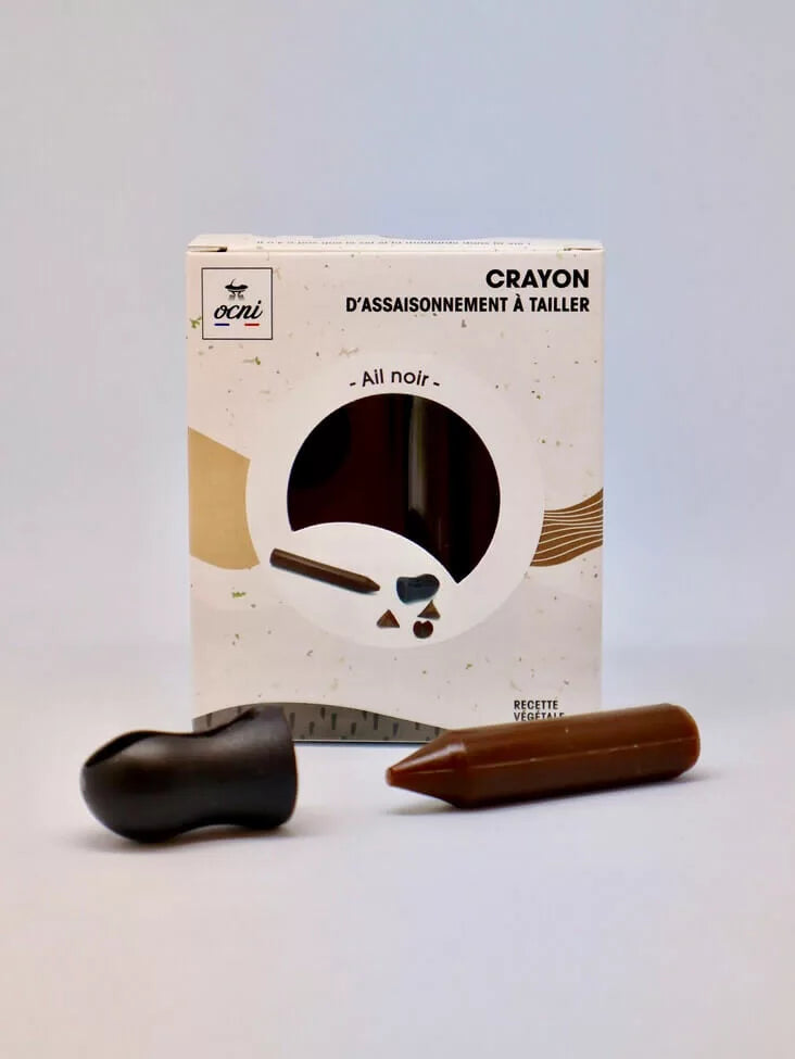 Crayon d'assaisonnement à tailler - ail noir - fabriqué en France