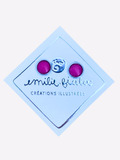 Puces d'oreilles - Magenta