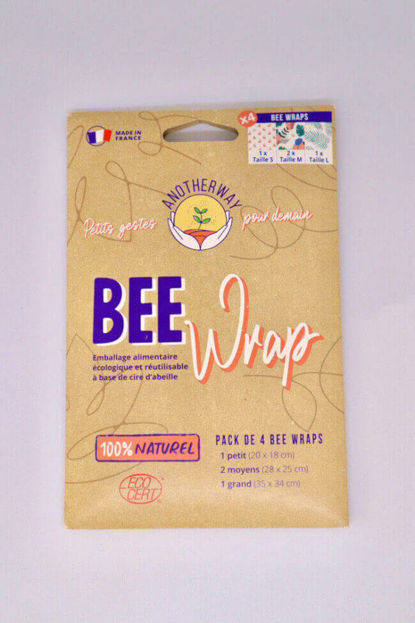 4 bee wrap - Emballage alimentaire réutilisable