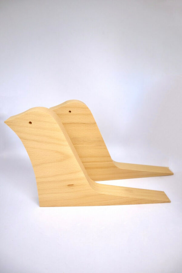 DEUX CALE-PORTE EN BOIS GRAND ROSSIGNOL - REINE MERE