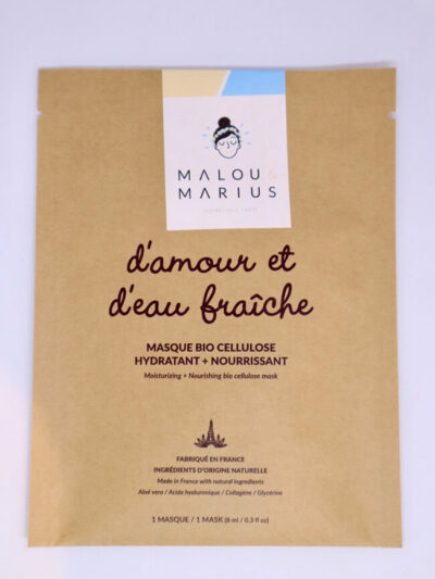 Masque hydratant nourrissant - D'amour et d'eau fraîche - Malou & Marius