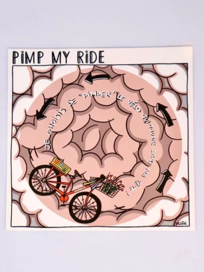 Carte pimp my ride - Les crayons de Valentine