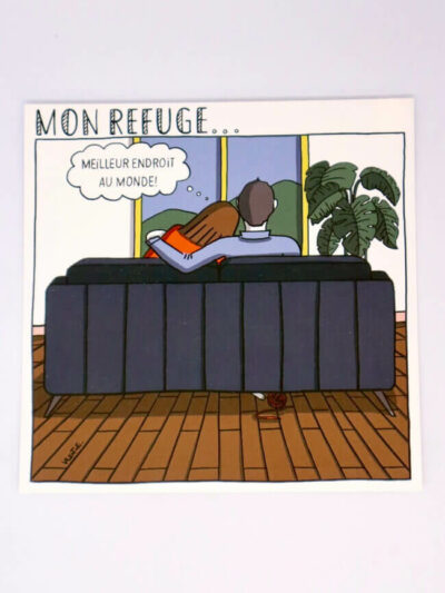 Carte mon refuge - Les crayons de Valentine
