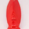 Cigale en faience - Cigale brillante rouge vue de dessus - Cigale évocation Louis Sicard