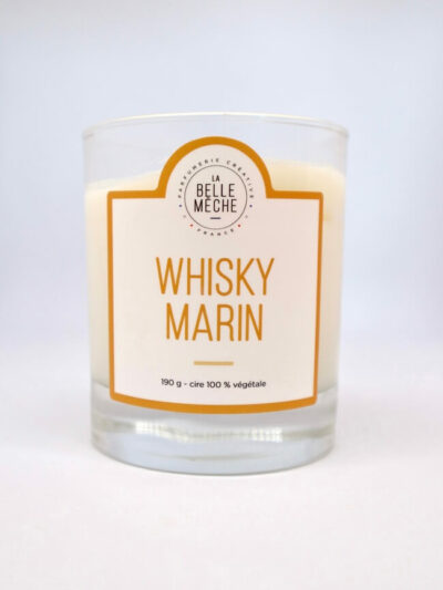 Bougie parfumée whisky marin la belle mèche