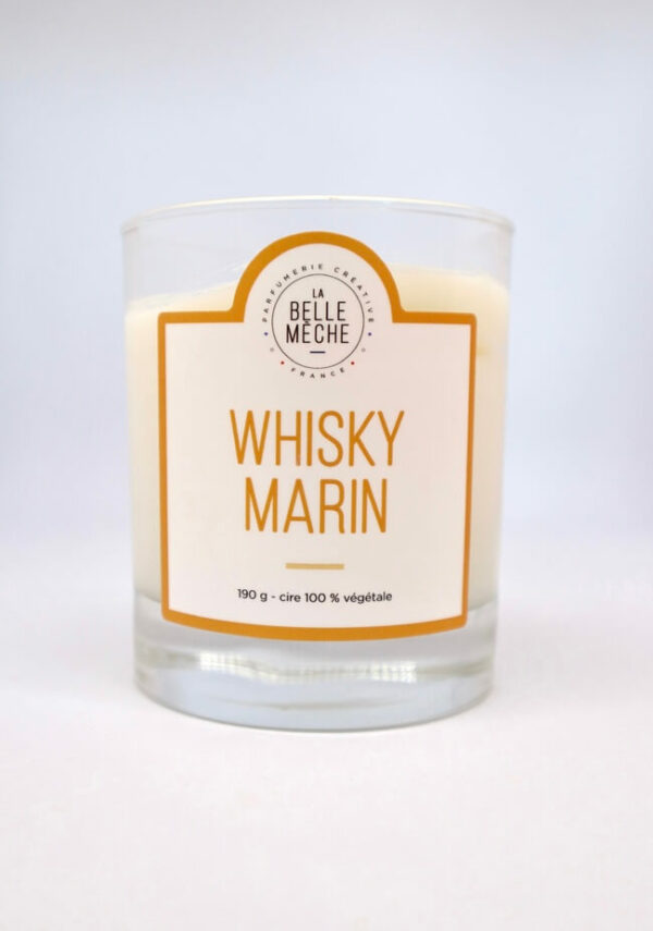 Bougie parfumée whisky marin la belle mèche