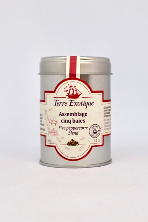 Assemblage cinq baies - Mélange d'épices - Terre exotique