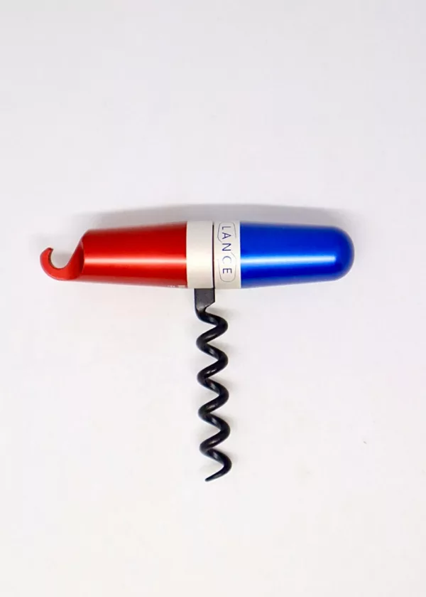 Tire-bouchon de poche pour bouteille vin - Tire-bouchon décapsuleur français tricolore Lance