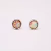 Boucles d'oreilles fille rose à motif mandala - Les minis