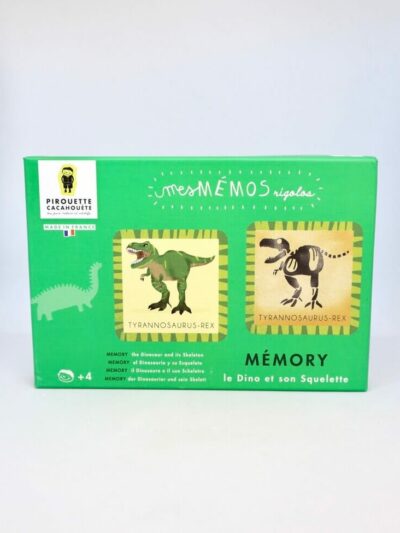 Jeu mémos dinosaure - Pirouette Cacahouète - Jeu enfants mémory