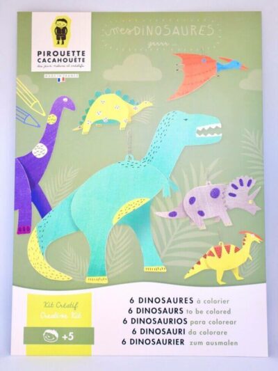 Kit créatif enfant dinosaures à construire - Pirouette Cacahouète