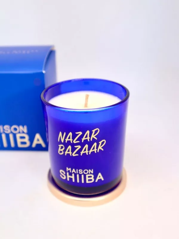 Bougie parfum encens oriental - Bougie à message secret mantra Nazar Bazaar - Maison Shiiba