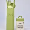 BINI KIT DE COUVERTS A EMPORTER - VERT OLIVE