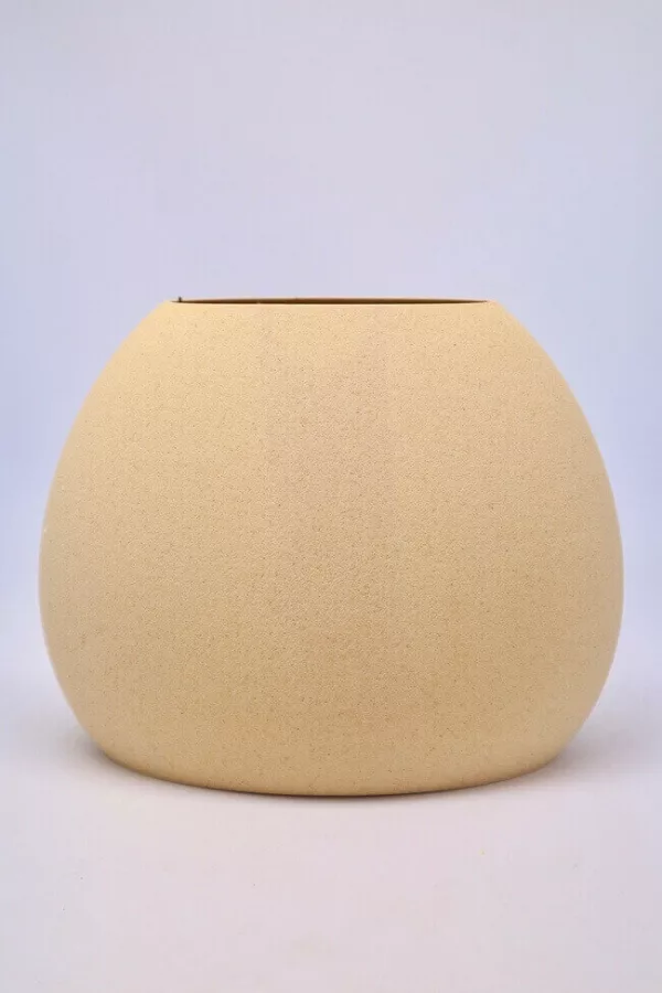 Vase galet beige - Vase de décoration naturel ecologique - Copo design