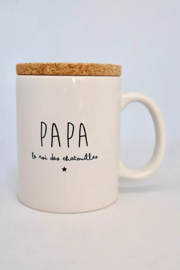 Tasse papa roi des chatouilles - Mug papa - Marcel & Lily - Cadeau papa - Idée cadeau fête des pères