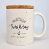 Tasse happy birthday et plein de bonheur - Mug pour anniversaire - Marcel & Lily - Cadeau anniversaire - Idée cadeau pour message d'anniversaire