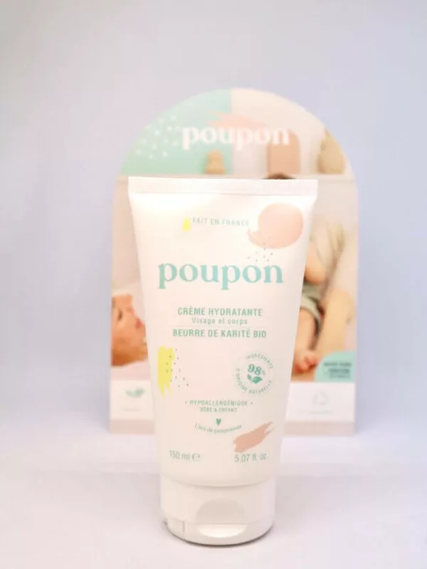Crème hydratante naturel bébé hypoallergenique - Poupon Cosmétiques